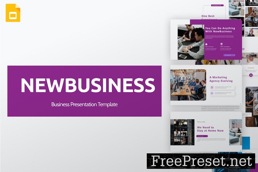 NewBusiness Business Google Slides Template ZPQQZZK