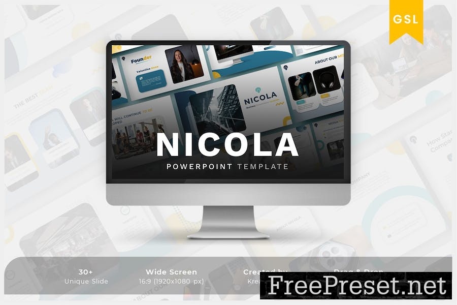 Nicola - Creative Business Google Slide Template L3U3NBQ