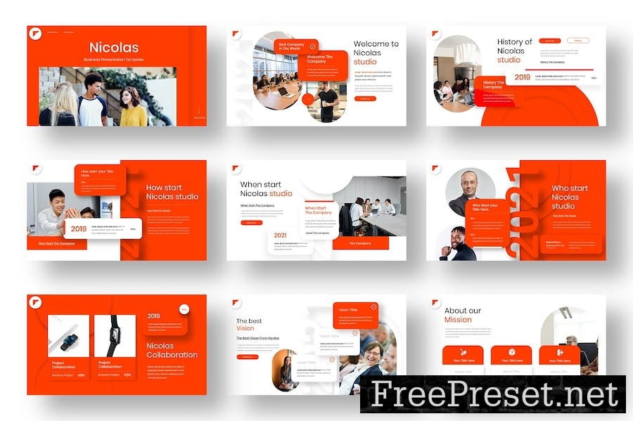 Nicolas - Business Google Slide Template 96H6BS7