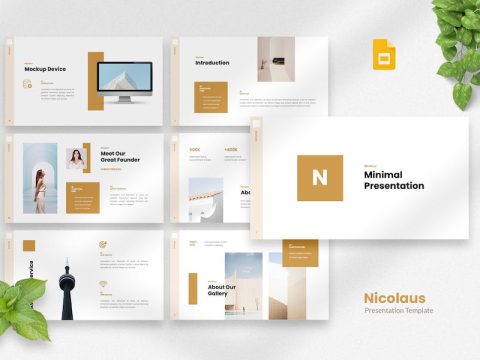 Nicolaus - Minimalist Google Slides Template CB2XGSU