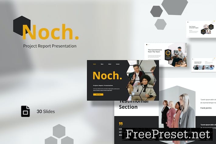 Noch - Project Report Presentation Google Slides BYD6GM3