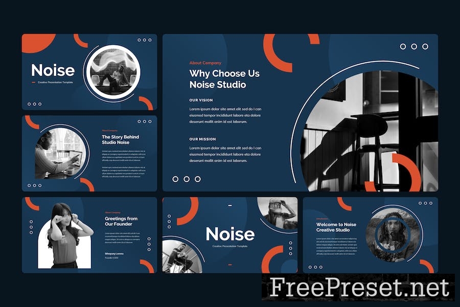 Noise - Creative Google Slide Template WGJ3WY9