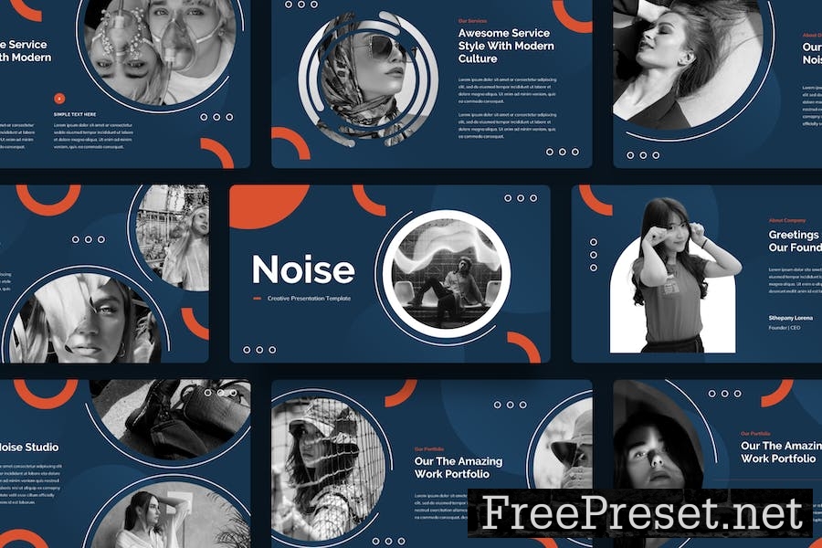 Noise - Creative Google Slide Template WGJ3WY9