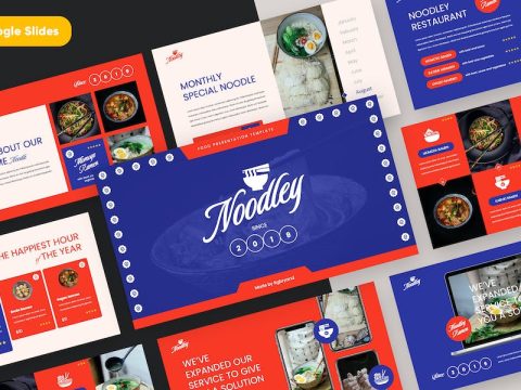 NOODLEY - Food & Restaurant Google Slides Template 97CXPB9