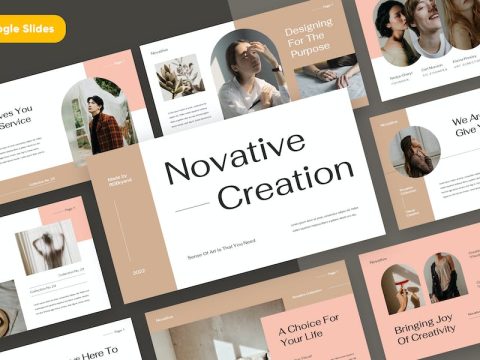 NOVATIVE - Portfolio Google Slides B88A5DP