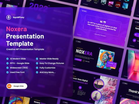 Noxera - Creative NFT Google Slides Template CE8FU29