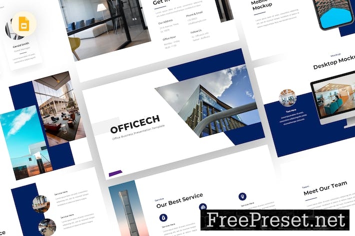 Officech - Business Google Slides Template WGZ22H5