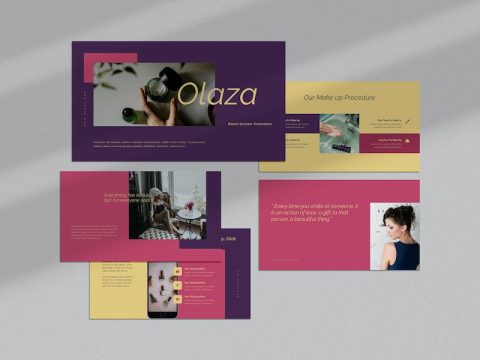 Olaza : Beauty Business Google Slides DTCSE8C