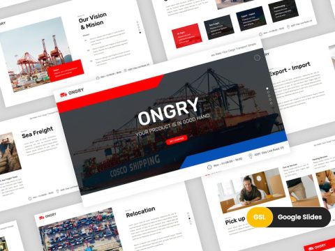 Ongry - Cargo and Shipping Google Slides Template