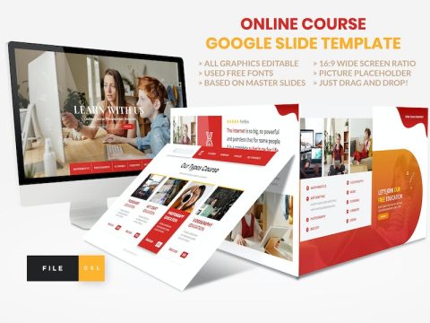 Online Course - Education Google Slide Template 7SLJRL6