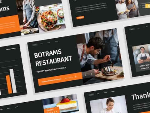 Orange Gray Restaurant Business Company 001