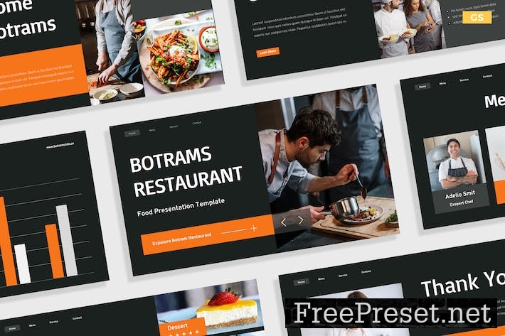 Orange Gray Restaurant Business Company 001