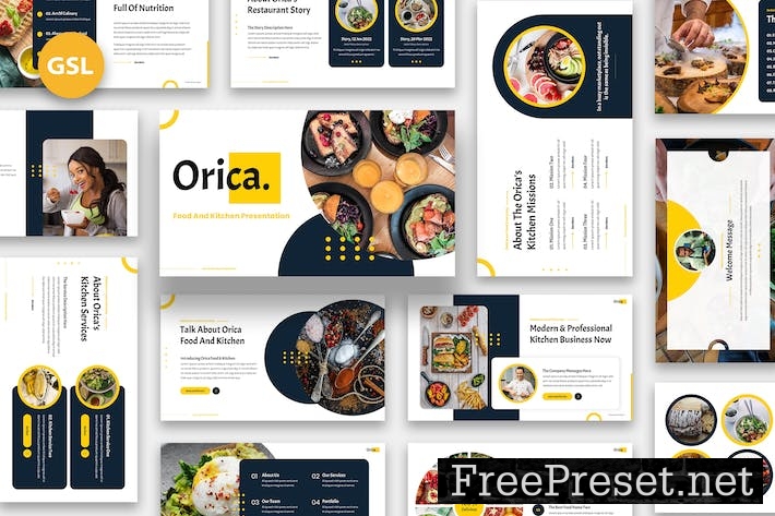 Orica - Food & Kitchen Google Slides WFA2M8T