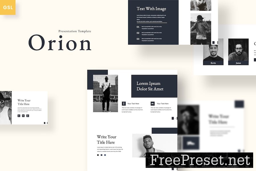 Orion - Clean Google Slides Template NWPRMBJ