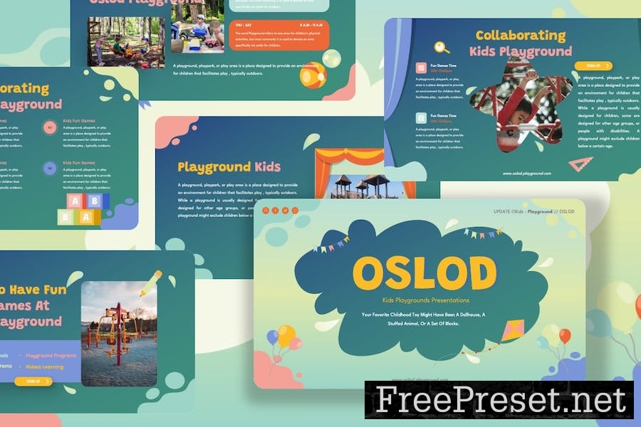 Oslod - Playground Googleslide Template AQL5LPS