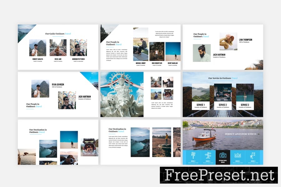 Outdoors – Travel Agency Google Slides Template WNSAGVY