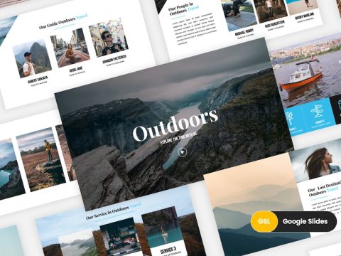 Outdoors – Travel Agency Google Slides Template WNSAGVY