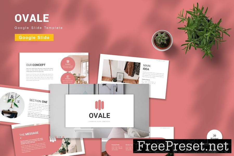 Ovale - Google Slide Template 25EFE9D