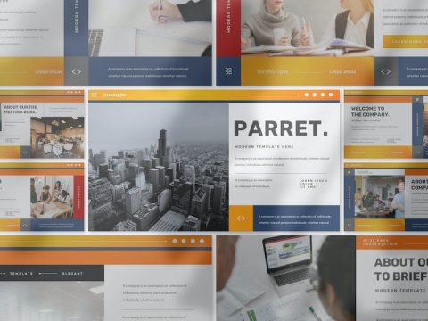 Parret Business Presentation Google Slide Template TE73SY4