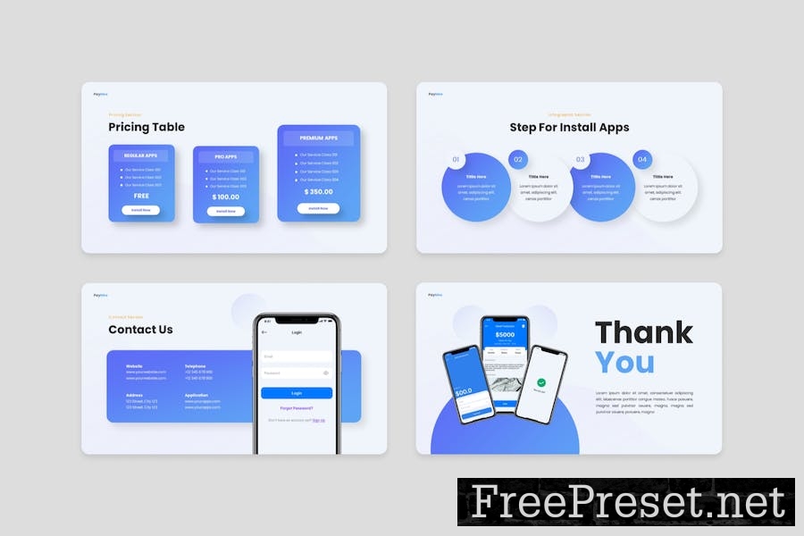 Paymee - Mobile App & SAAS Googleslide Template 7U9NGNH