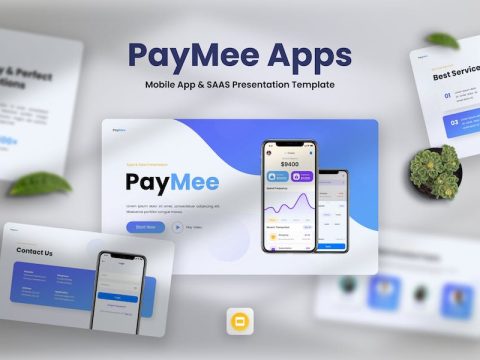 Paymee - Mobile App & SAAS Googleslide Template 7U9NGNH