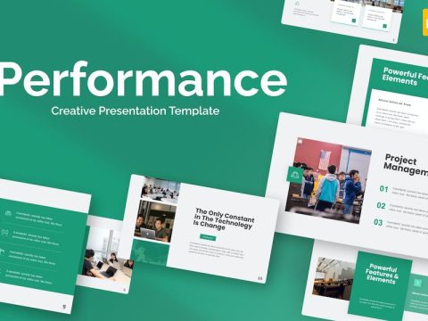 Performance Green Modern Startup Google Slides 5SUZTKU