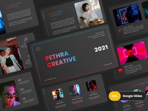 Pethra - Creative Google Slides Template Y6U49ZH