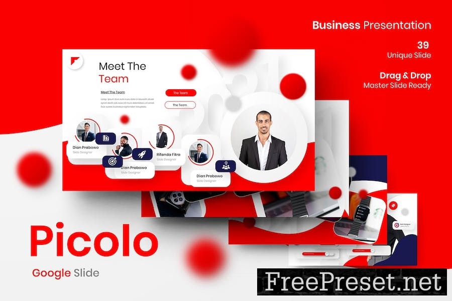 Picolo - Business Google Slide Template AF8CVVU