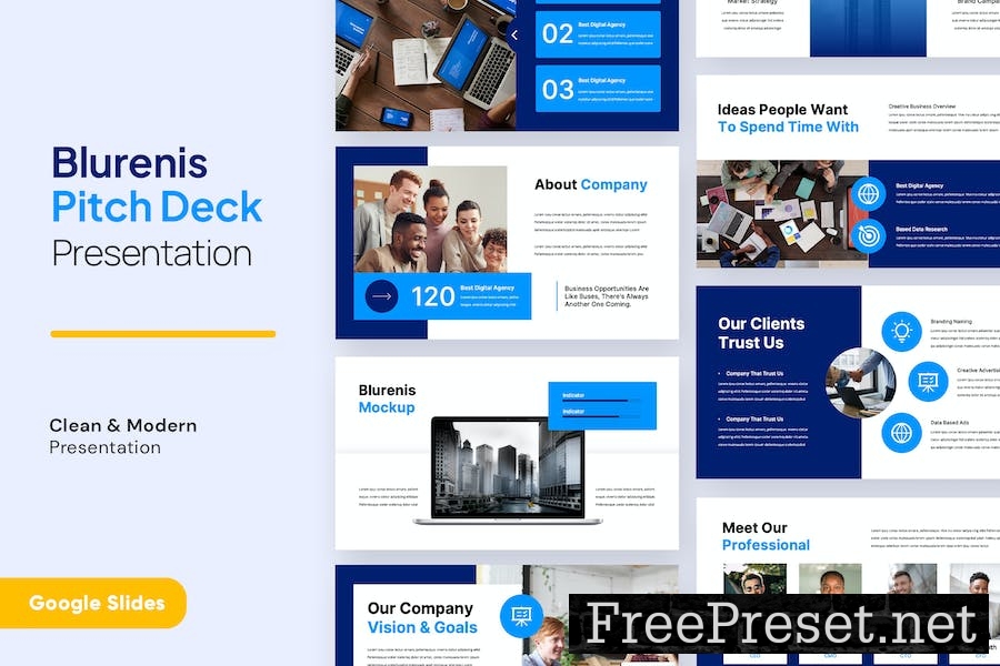 Pitch Deck Google Slides Template GUE4658