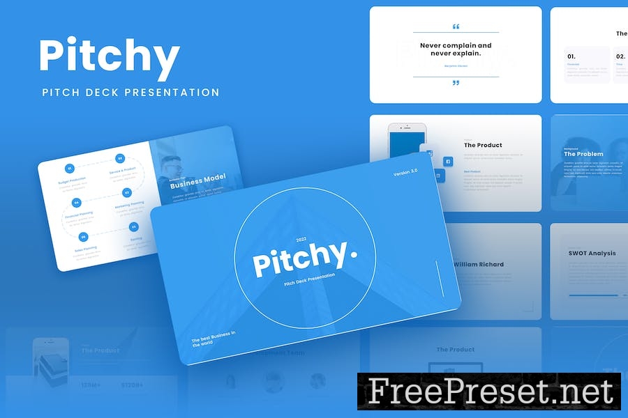 Pitchy - Pitch Deck Google Slides Template C8U73EC