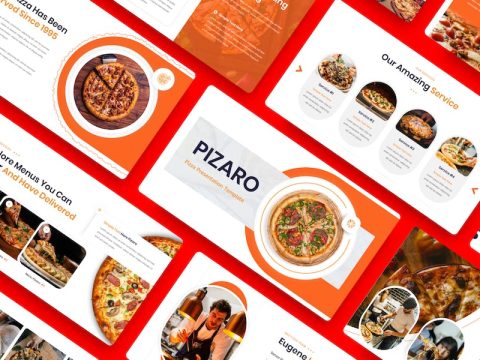 Pizaro - Pizza Google Slide Template ZEN949J