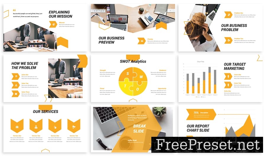 Pizzi - Business Google Slide Template NPWM9TW