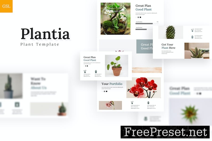 Plantia - Google Slides Template FEVA4K6