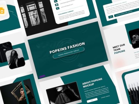 Popkins - Fashion Google Slides Template