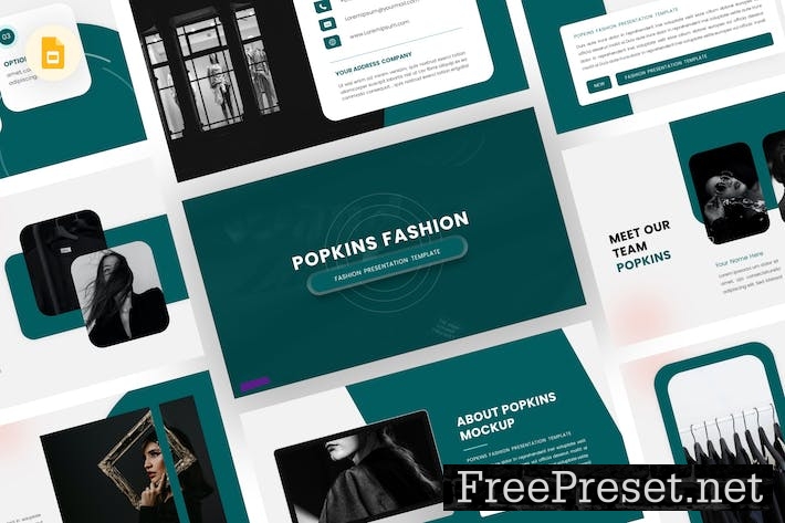 Popkins - Fashion Google Slides Template