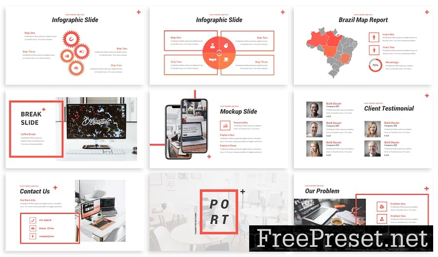 Port - Business Google Slide Template 3PH4YKJ