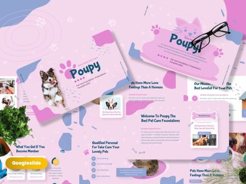 Poupy - Pet Care Googleslide Templates 66U3HWV