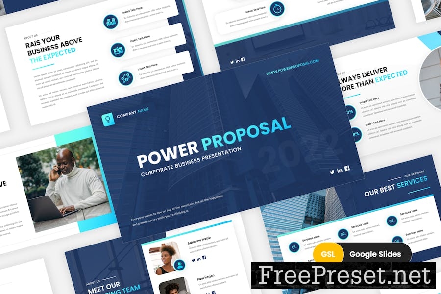 Power Proposal - Google Slides Template R3EPR4R