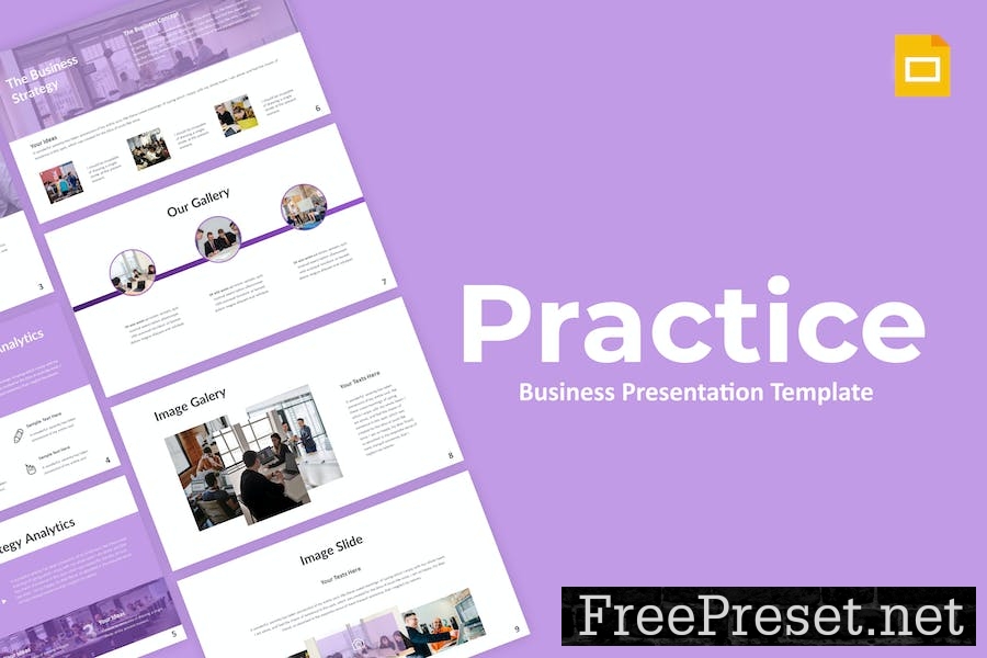 Practice Business Google Slides Template 3V8LJ4T