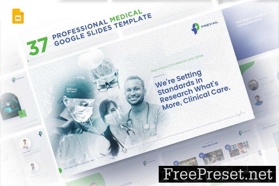 Prevail - Medical Google Slides Template 328LZ37