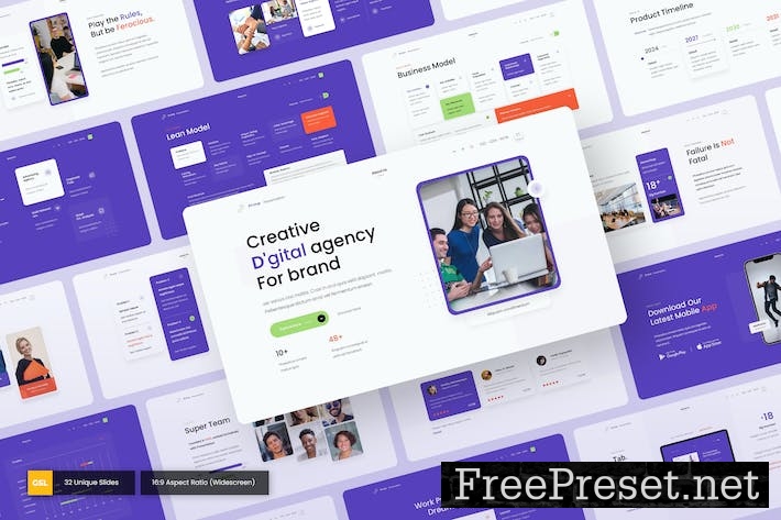 Prime - Digital Agency Google Slides Template