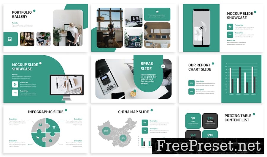 Prism - Business Google Slide Template DJWSD8L