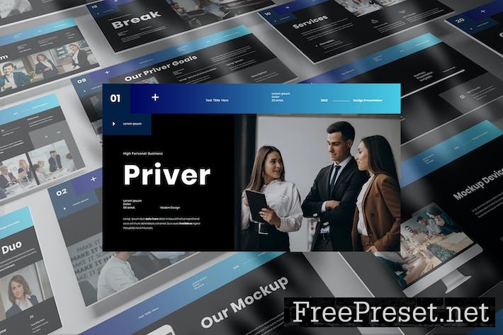 Priver Business Presentation Google Slide Template 7YLXDHW