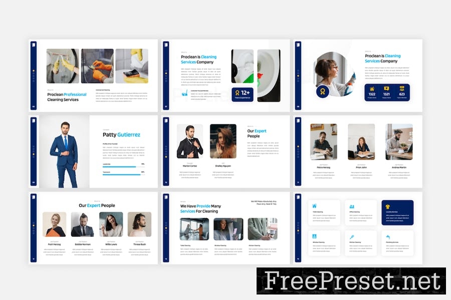 Proclean - Cleaning Services Google Slides CKA5UGB