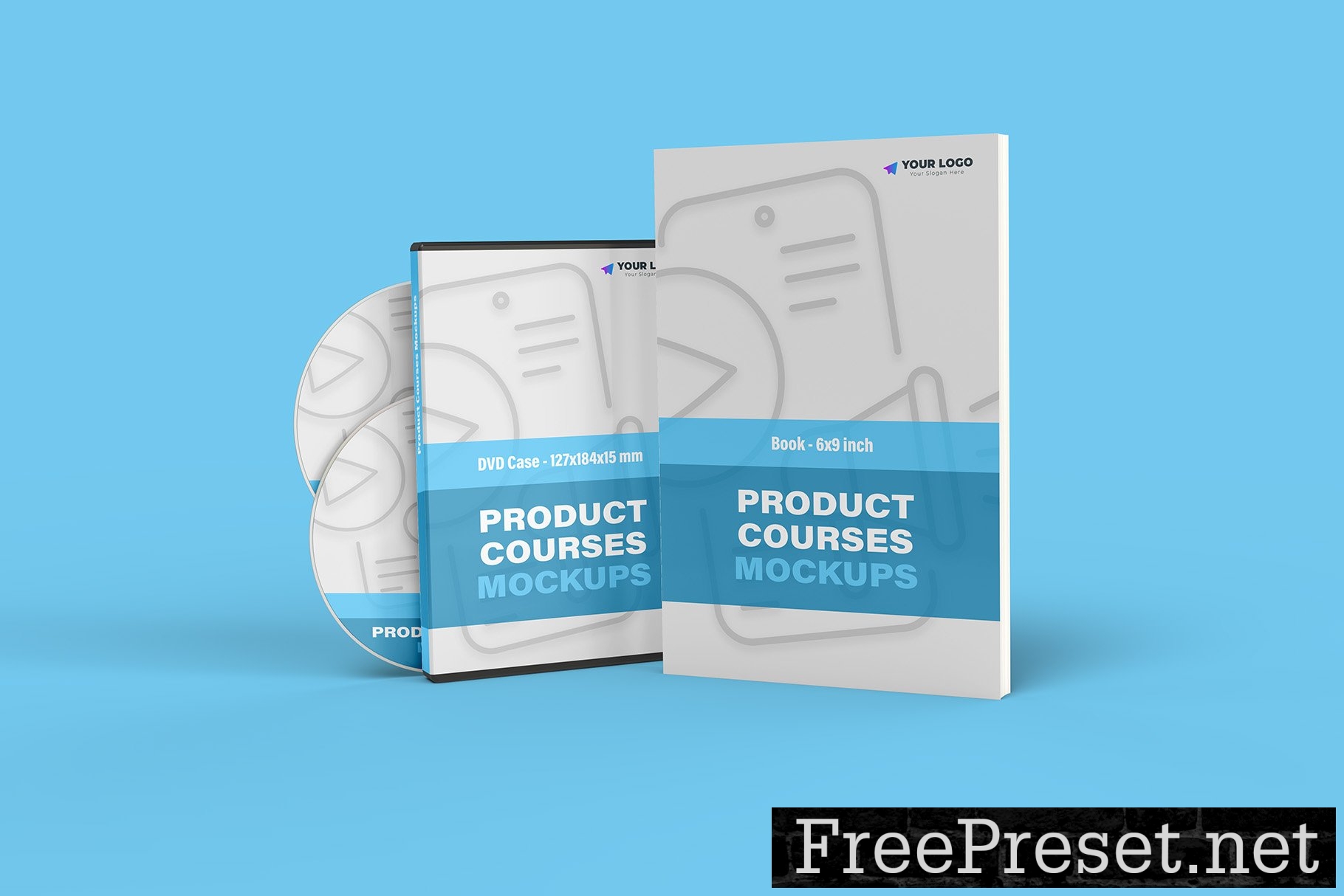 Product Courses Mockups - 10 views 7498863