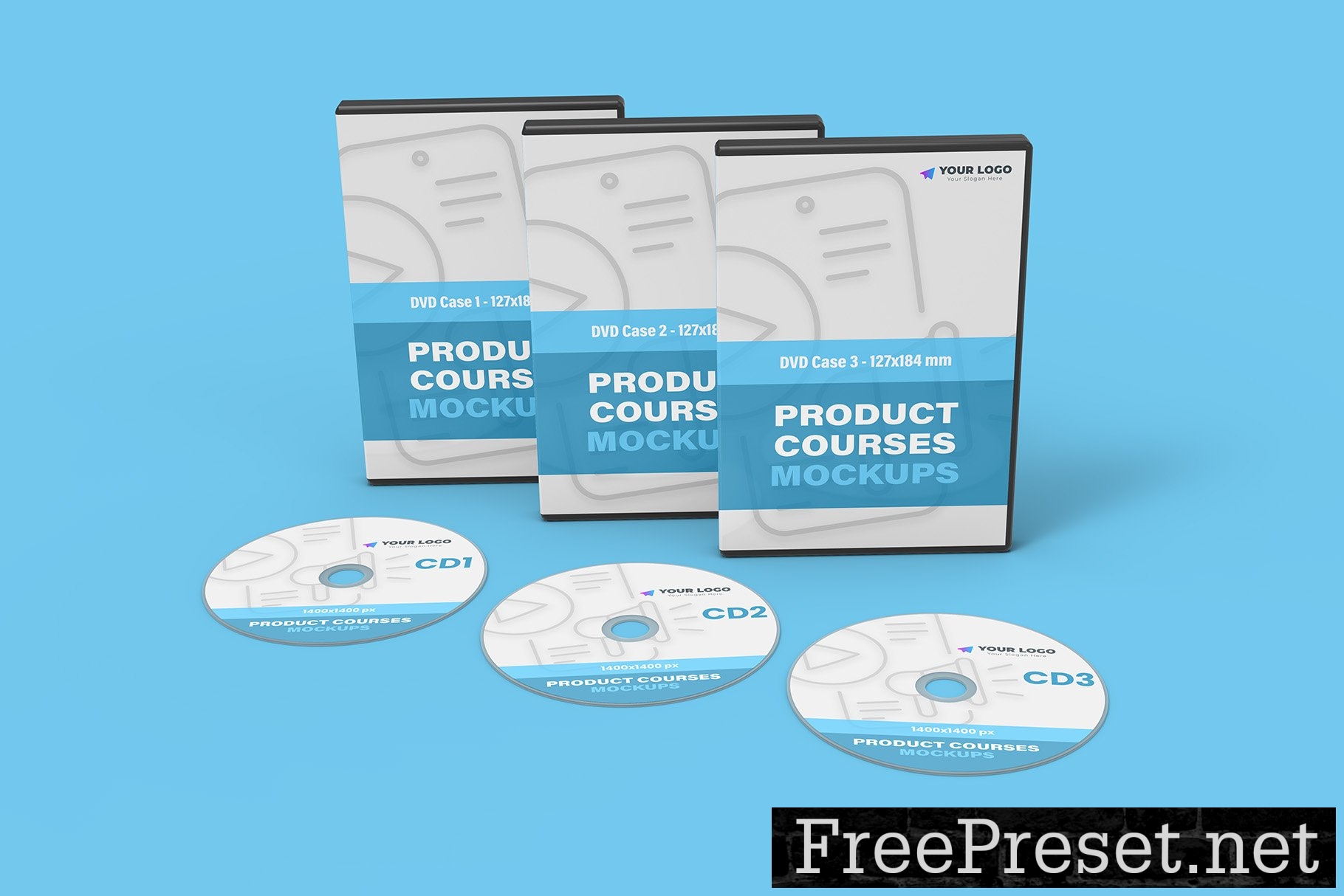 Product Courses Mockups - 10 views 7498863