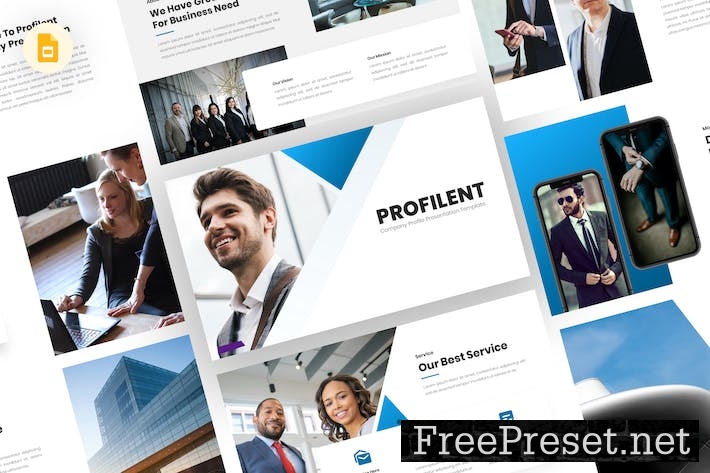 Profilent - Company Profile Google Slides Template HR4WANA