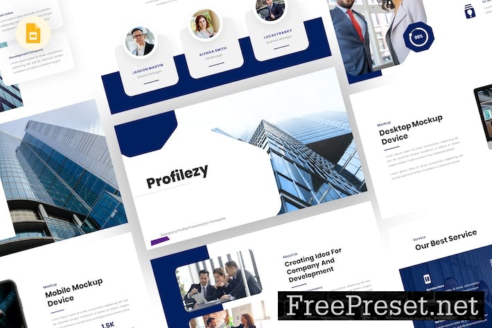 Profilezy - Company Profile Google Slides Template