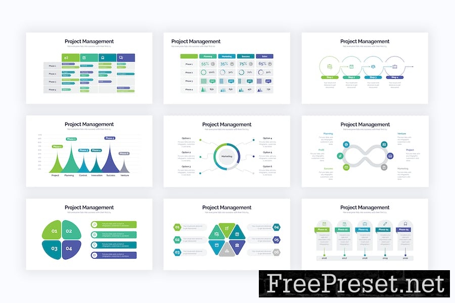 Project Management Google Slides Infographics SQ44KM5