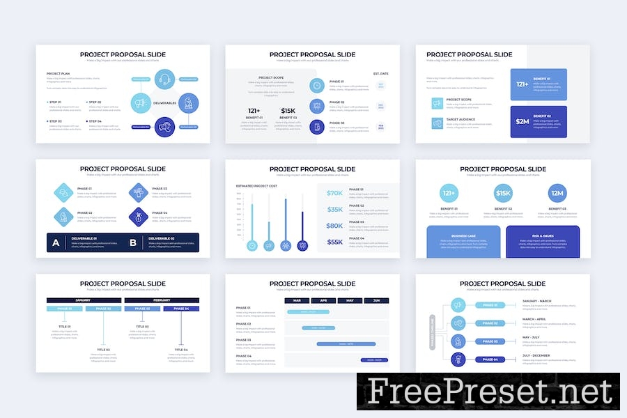 Project Proposal Google Slides Infographics SY3WYQX